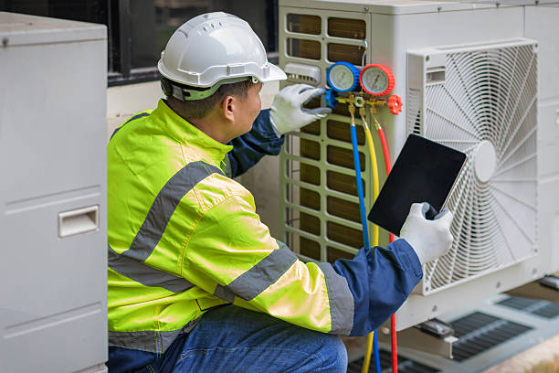 Professional Hvac technician working in Portland, TX